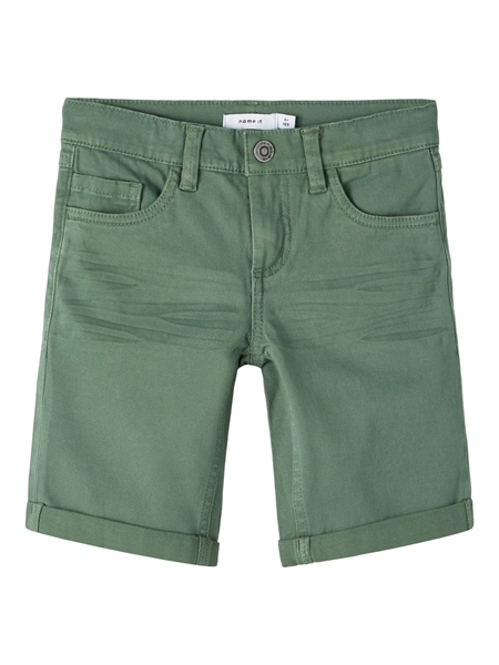Billede af NAME IT Twill Shorts Sofus Duck Green